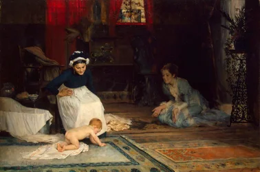 Az óvodában”, 1885.