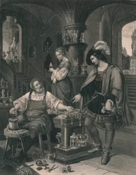 Az aranyművesek lánya, 1850 körül
