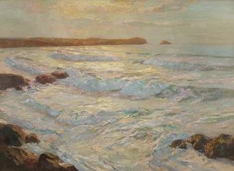 Nyári tenger, Newquay, Cornwall, 1920 körül