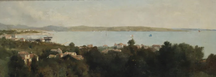 Kilátás Triesztre, Olaszország, 1889 körül