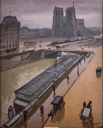 Esős ​​nap. Párizsi Notre Dame