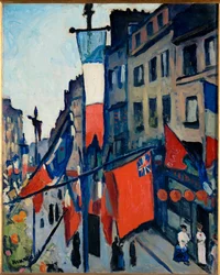 Július 14. Le Havre-ban (olaj, vászon)