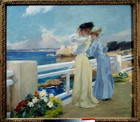 A sirályok vagy „a francia riviéra” Albert Maignan (1845-1908) festménye, 1906 Le Havre, Szépművészeti Múzeum