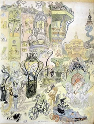 Modern városi stílusú Robida (rajz)