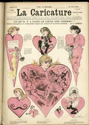 Illustration by Albert Robida (1848-1926) for the Cover of La Caricature (1880)