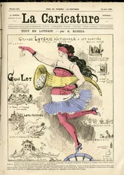 Illustration by Albert Robida (1848-1926) for the Cover of The Caricature (1880)