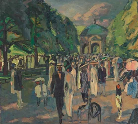 A müncheni Hofgartenben
