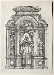 Oltár a gyönyörű Regensburgi Máriával, 1520.