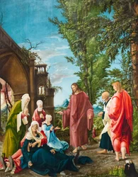 Krisztus búcsúzik anyjától, 1520 körül (olaj, mész)