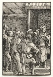 Az ember bukása és megváltása: Krisztus Kajafás előtt, c. 1515.