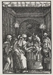 Az ember bukása és megváltása: A főpap által elutasított Joachims-áldozat c. 1515.