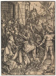 A keresztet hordozó Krisztus, A nagy szenvedésből, kb. 1498.