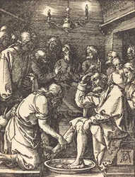 Krisztus, aki megmossa a tanítványok lábát, 15091510.