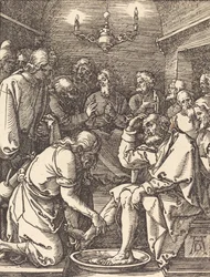 Krisztus a tanítványok lábát mosva, valószínűleg c. 15091510.