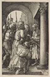 Krisztus Pilátus előtt, a Passióból, 1512.