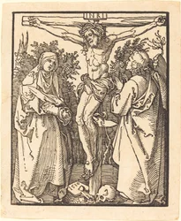Krisztus a kereszten Máriával és Szent Jánossal, 1510.