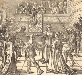 Álarcos tánc fáklyákkal, c. 1516.