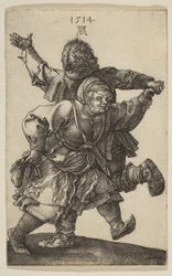 Parasztpár tánc, 1514.