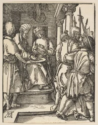 Pilátus kezet mos, A kis szenvedélyből, kb. 1509.