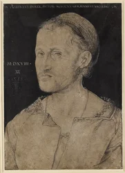 Hans Burgkmair portréja, 1518 (szén)