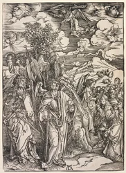 Szent János kinyilatkoztatása: Négy angyal feltartja a szelet, 1511.