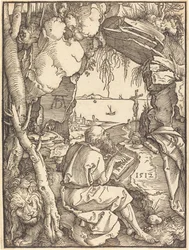 Szent Jeromos egy barlangban