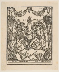 Willibald Pirckheimer könyvtáblája.n.d.
