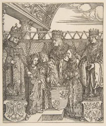 A hercegek kongresszusa Bécsben, I. Maximilianus császár diadalívétől, 1515.