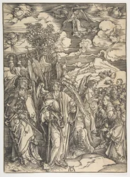 The Four Angels Holding the Winds, Az Apokalipszisből, német kiadás, 1498, kb. 1498.