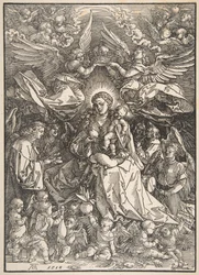 A sok angyaltól körülvett Szűz, 1518.