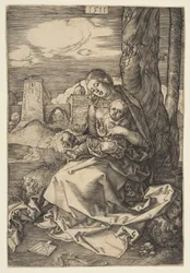 Szűz és gyermek a körtével, 1511.