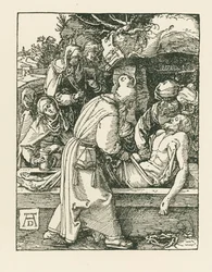 A temetés, 1509-10 körül (fametszet)