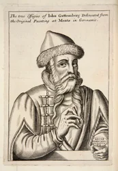 John Guttemberg, pub. 1683-as metszet.