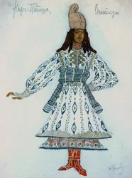 Egy lovag jelmezvázlata, Igor Stravinsky L