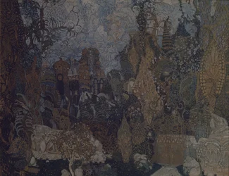 Színpadterv I. Sztravinszkij A tűzmadár című balettjéhez, 1910