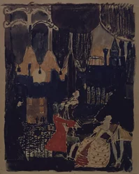 Színpadterve N. Rimski-Korszakov Mozart és Salieri című operájához, 1902
