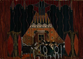 Színpadterve M. Lermontov Az álarcos színdarabhoz, 1917