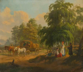 Táj az orosz trojkával, 1801.