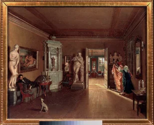 Alekszej (Alexis) Venetsianov (1780-1847) művész műterme Szentpéterváron - Tretyako állam