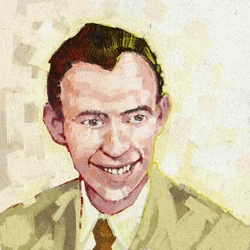 James Watson biológus portréja, 2023 (illusztráció)
