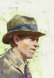 Ettore Majorana tudós portréja, 2023 (illusztráció)