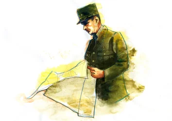 Charles de Gaulle tábornok (1890-1970) portréja a második világháború alatt