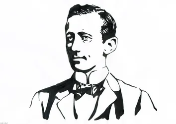 Guglielmo Marconi (1874-1937) olasz fizikus, a távíró feltalálója portréja