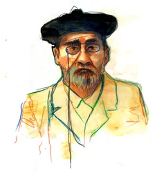 Emile Zola francia író (1840-1902) portréja (Emile Zola angol regényíró portréja)
