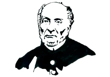 Victor Schoelcher (1804-1893) francia politikus és szabadkőműves ábrázolása, aki arról ismert, hogy ő vezette a rabszolgaság franciaországi végleges eltörléséről szóló rendeletet (Victor Schoelcher francia abolicionista író portréja), Alessandro Lonati