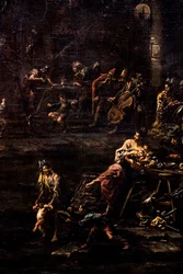 Szerencsejátékosok, katonák és csavargók, 1720/30 körül (Olaj, vászon)