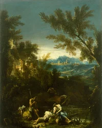 Táj figurákkal, c. 1715
