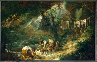 Mosónők. (festmény vászonra)