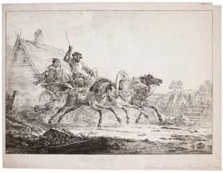 Postai trojka (litho)