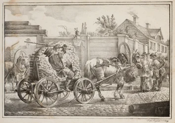 The Coachman with Kindling (litho)
